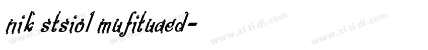 nik stsiol mufituaed字体转换
